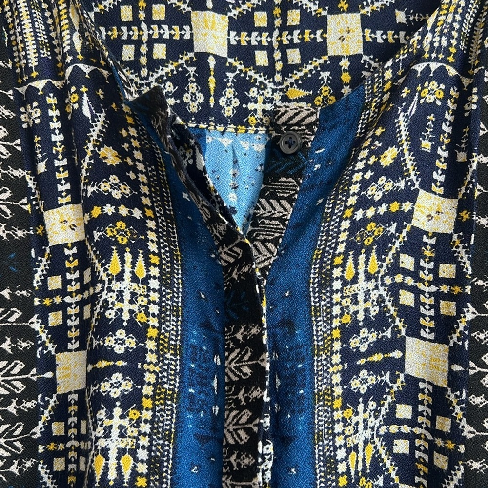 Nine West Multi Patterns Blue Tunic - image 7